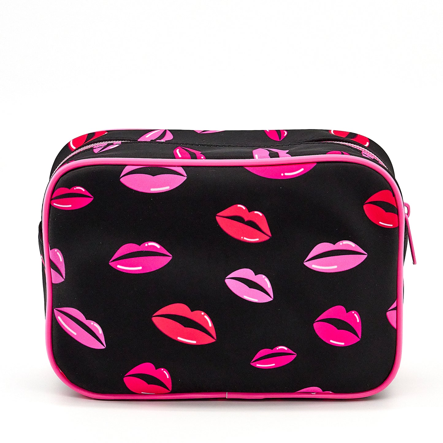 Lips – Carry-All Rectangle Pouch (BLACK / PINK)