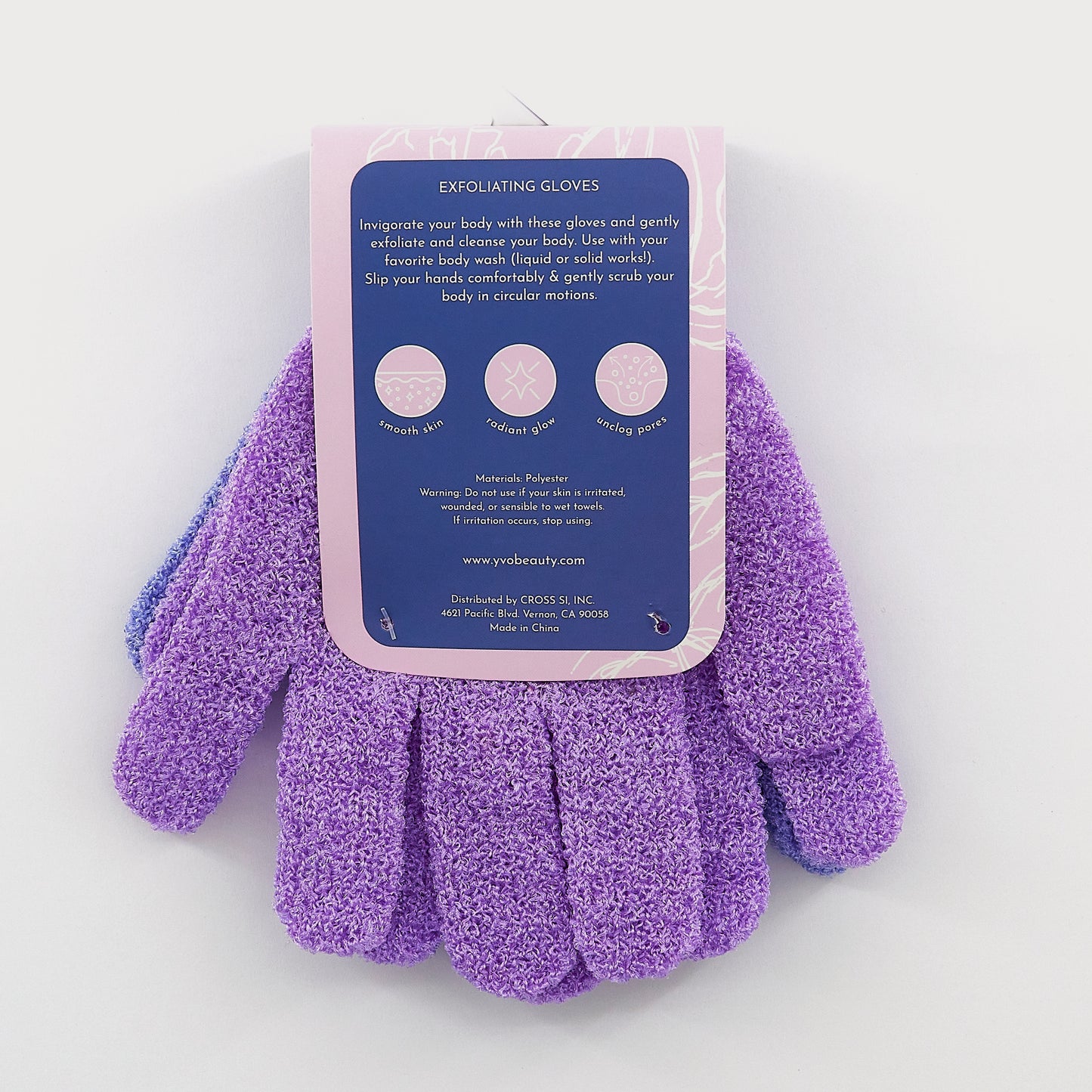 EXFOLIATING GLOVES (PURPLE / PINK)