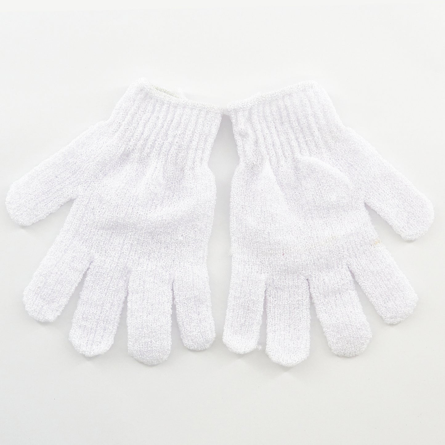 EXFOLIATING GLOVES ( PINK / WHITE )