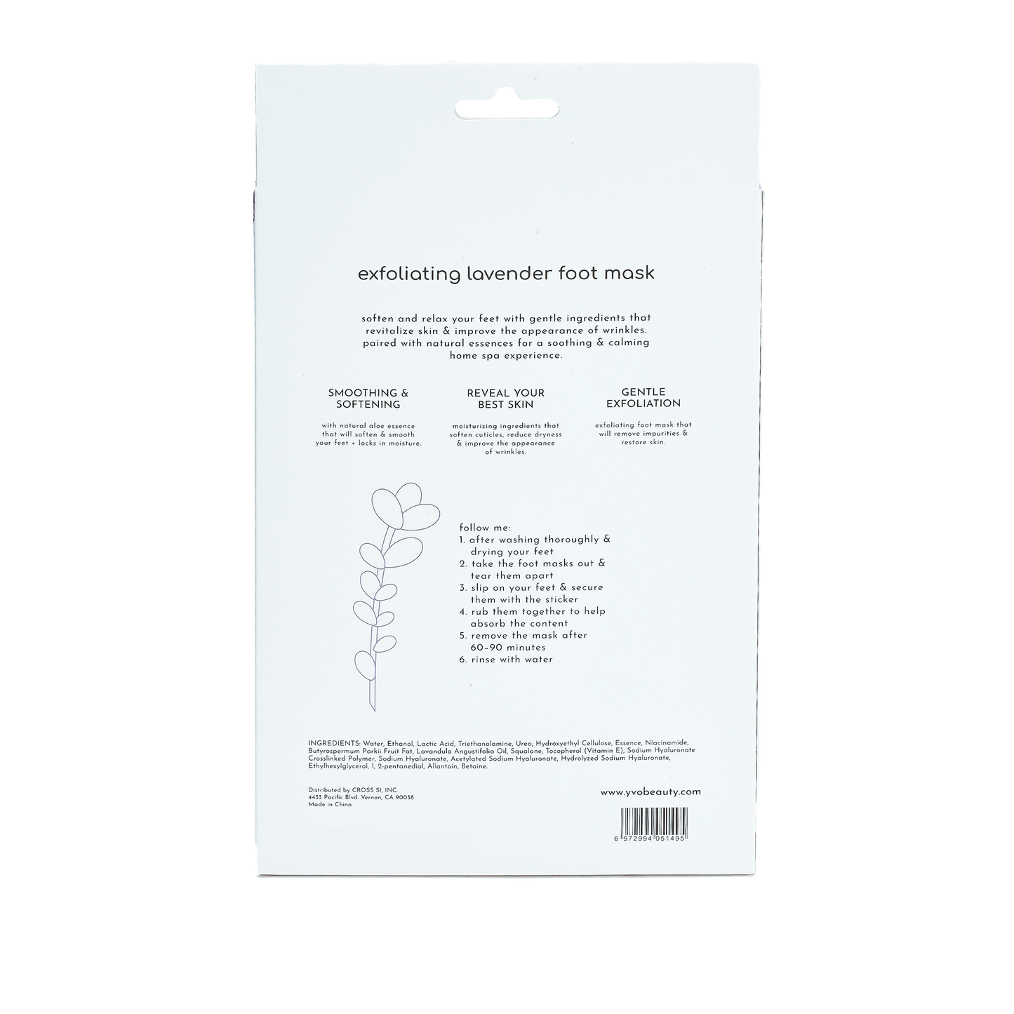 Pedicure Time Exfoliating Lavender Foot Mask