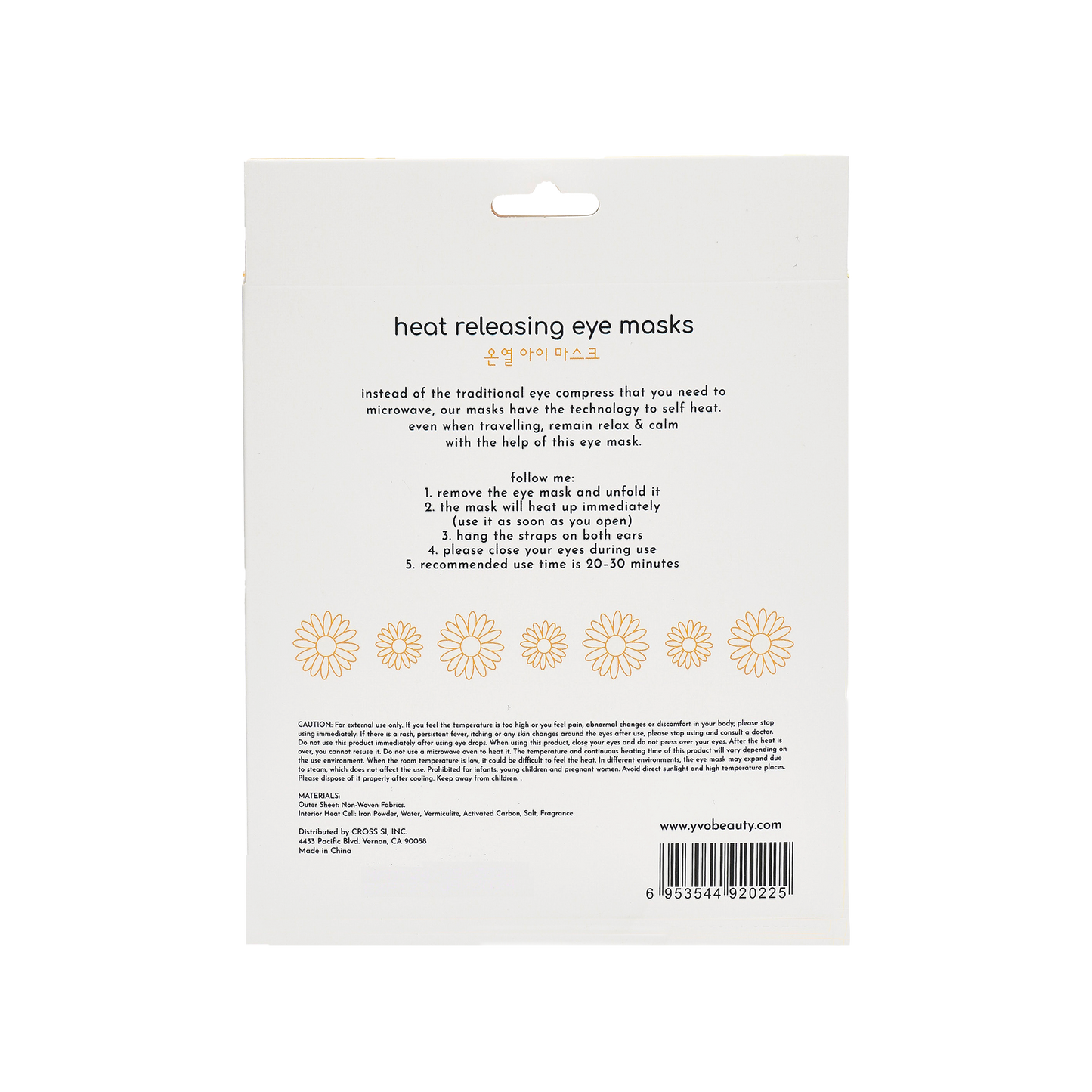 Calm Chamomile Heat Releasing Eye Mask