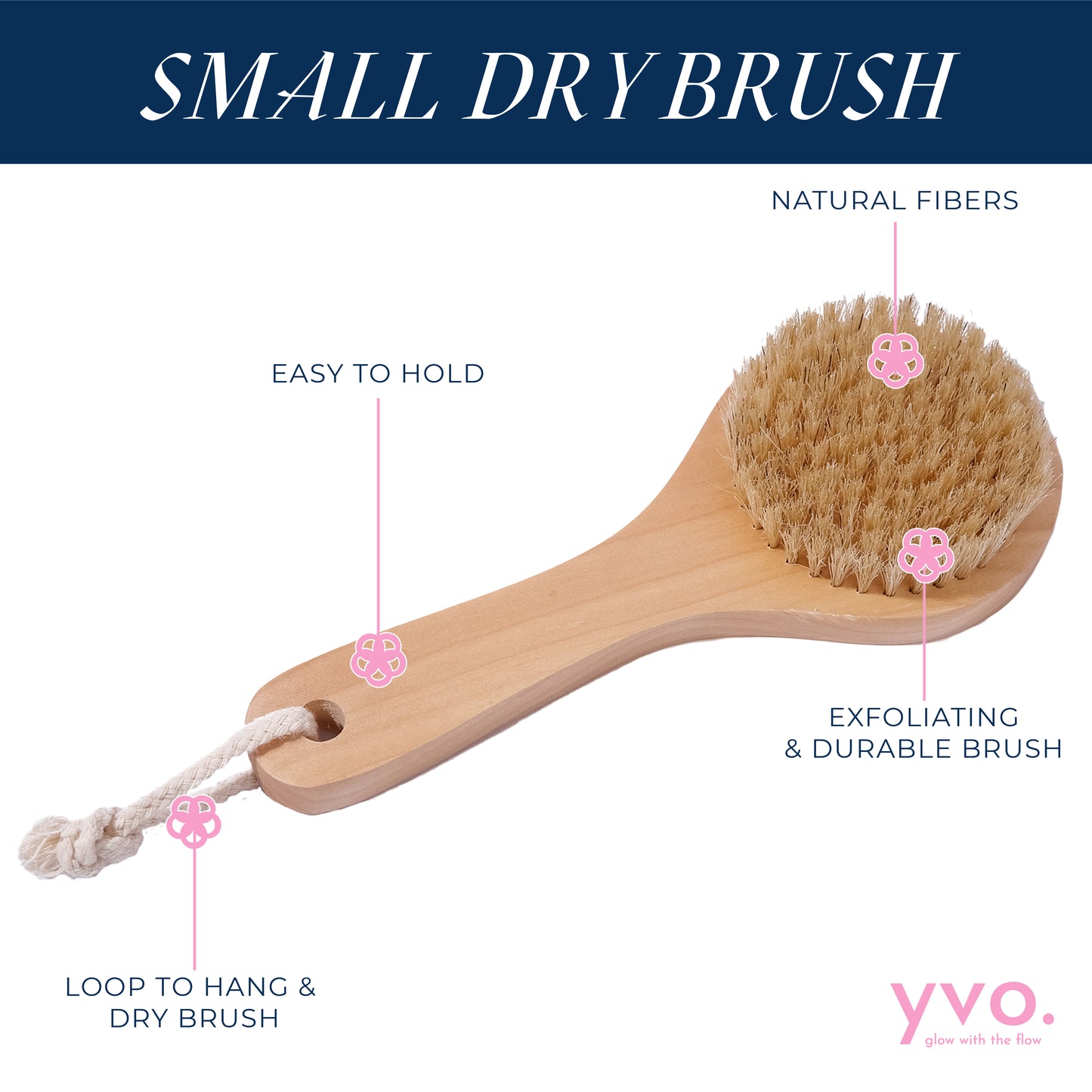 SMALL HANDLE EXFOLIATING DRY BRUSH