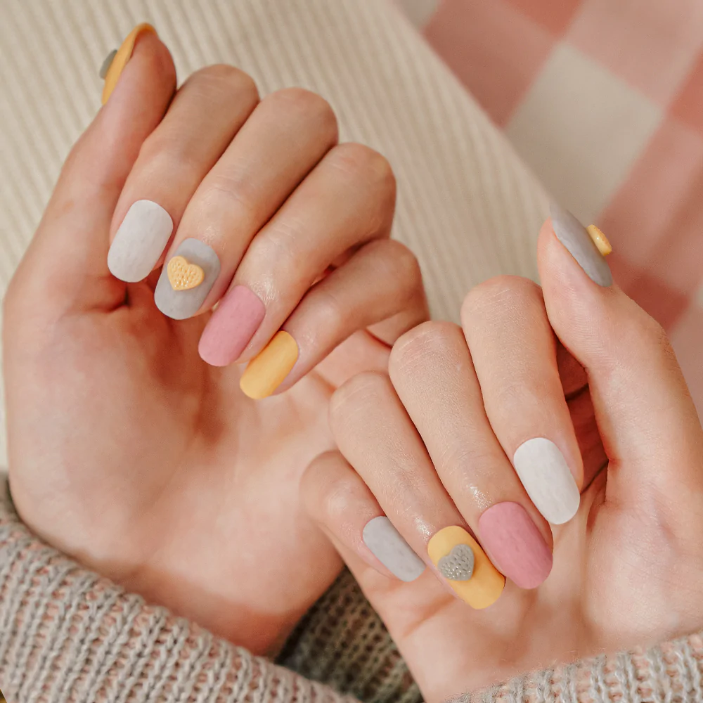 THE HEART KNIT Nail Stickers