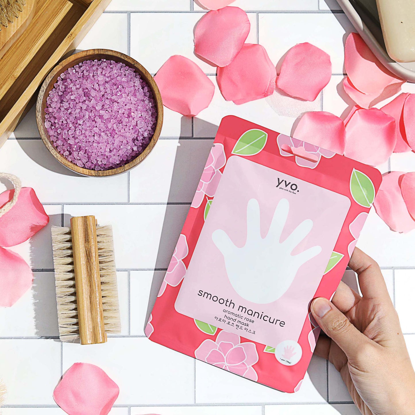 Smooth Manicure Aromatic Rose Hand Mask