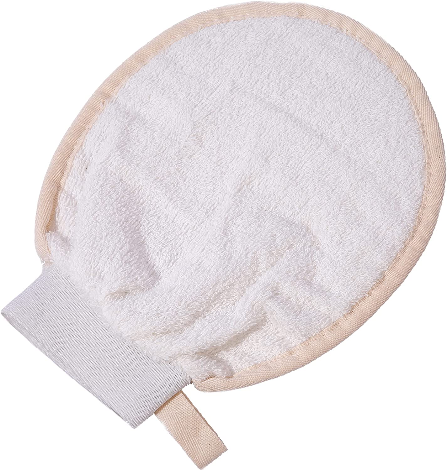 TWO SIDED ORGANIC COTTON & TERRY CLOTH EXFOLIATING BODY MITT