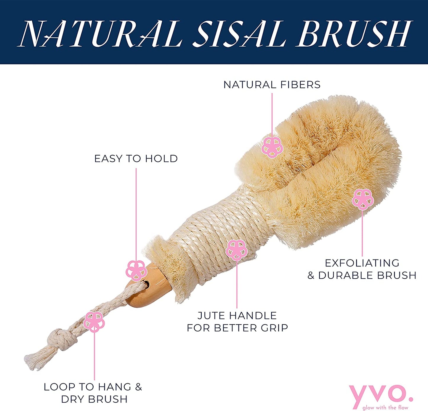 SISAL EXFOLIATING DRY BRUSH