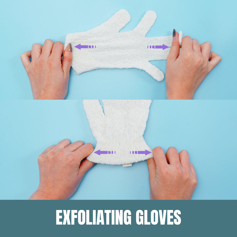 ORGANIC COTTON EXFOLIATING BODY GLOVES