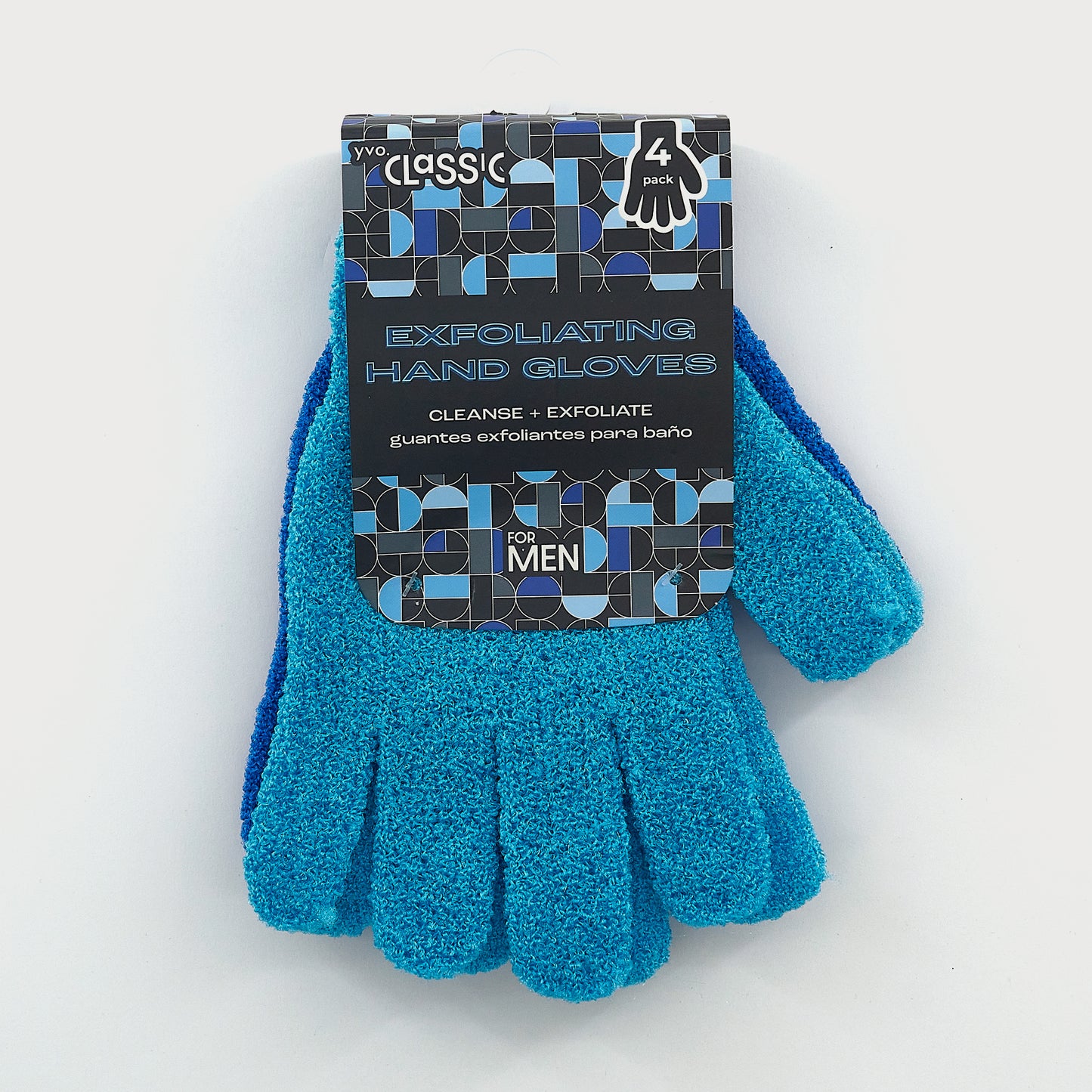 EXFOLIATING GLOVES (BLUE / LIGHT BLUE)