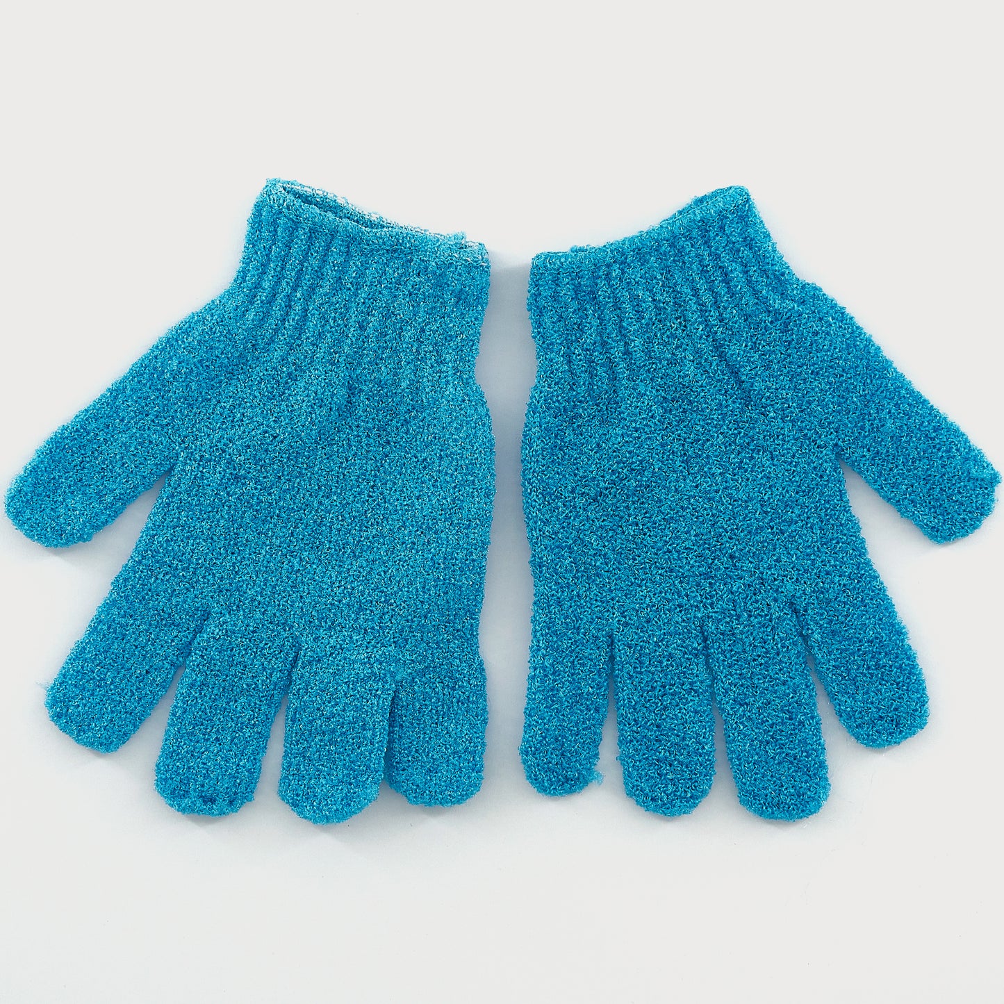 EXFOLIATING GLOVES (BLUE / LIGHT BLUE)