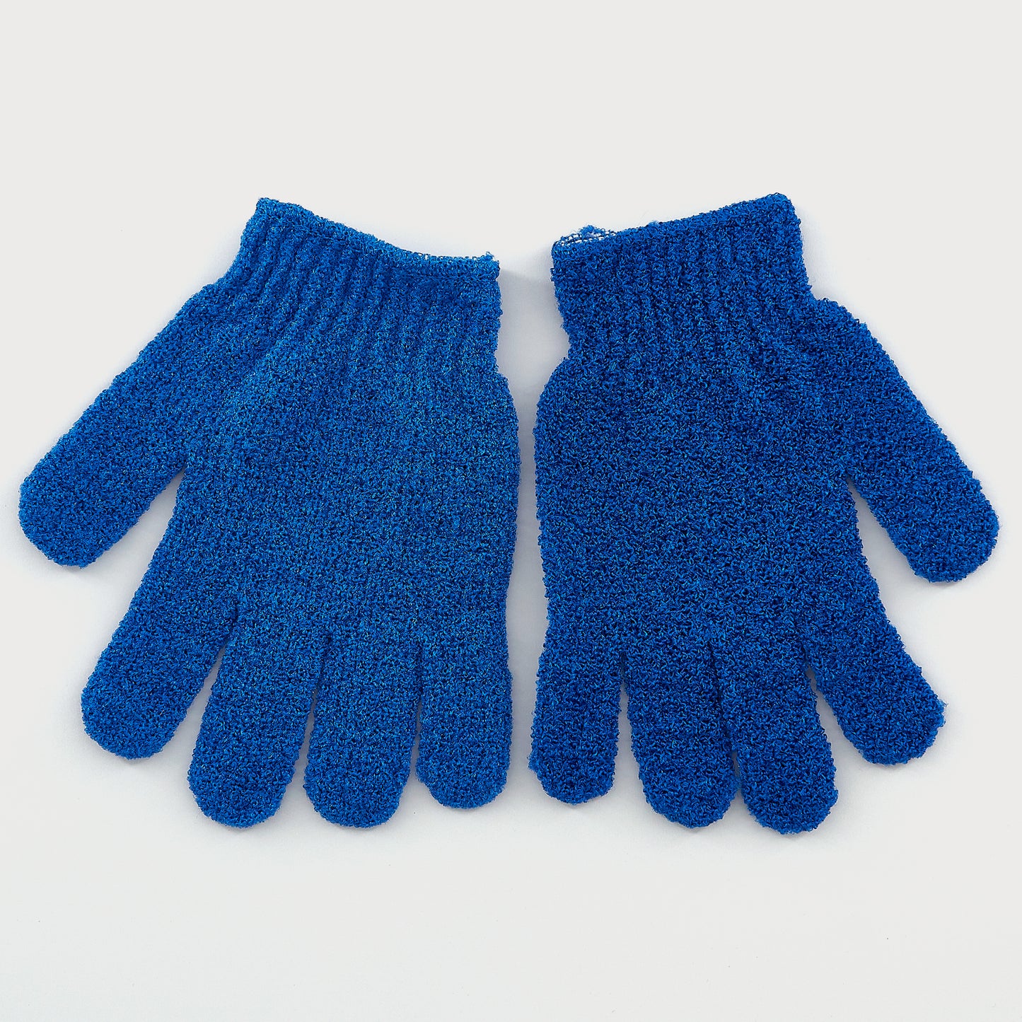 EXFOLIATING GLOVES (BLUE / LIGHT BLUE)