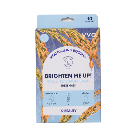 BRIGHTEN ME UP! MOISTURIZING BOOSTER RICE & HYALURONIC ACID SHEET MASK