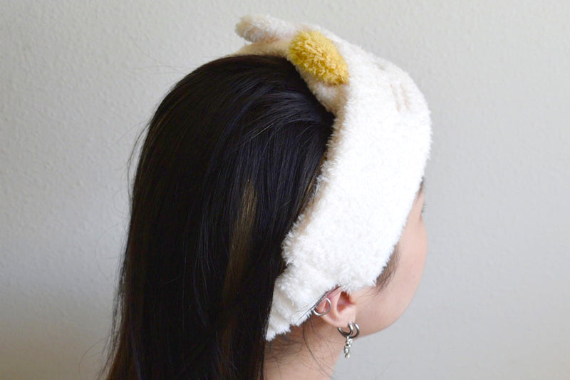 Purrfect Cat - Everyday Velcro Spa Headband (White)