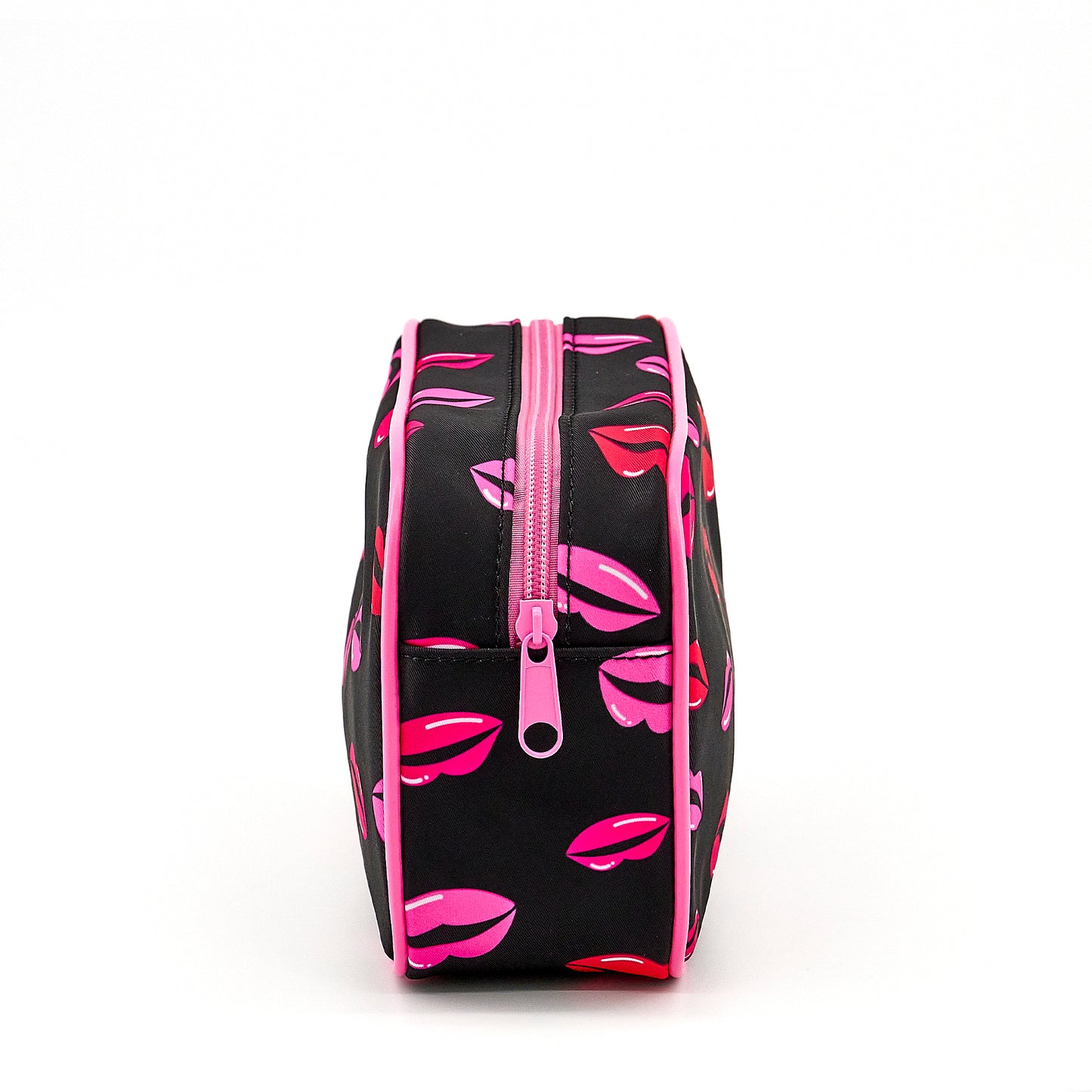 Lips – Carry-All Rectangle Pouch (BLACK / PINK)