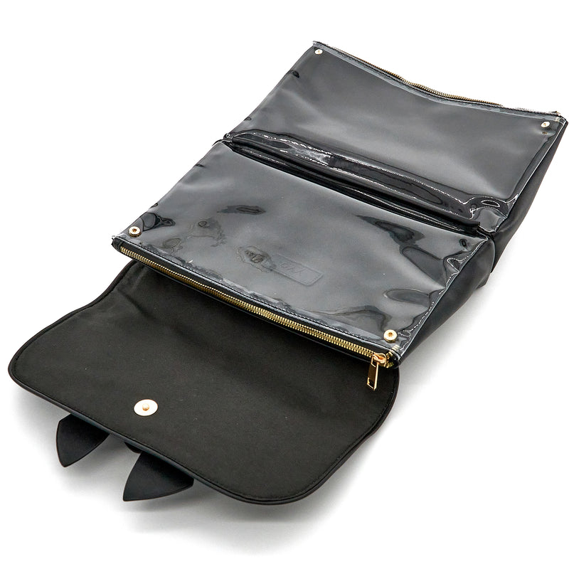 Signature Bow - Ballet Flap Pouch (Black)