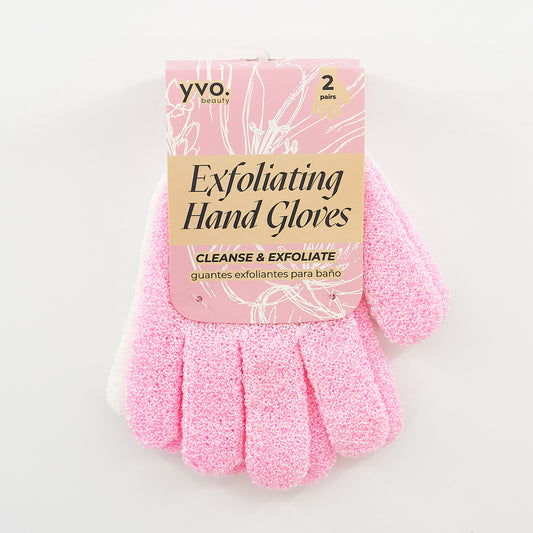 EXFOLIATING GLOVES (  PINK / WHITE )