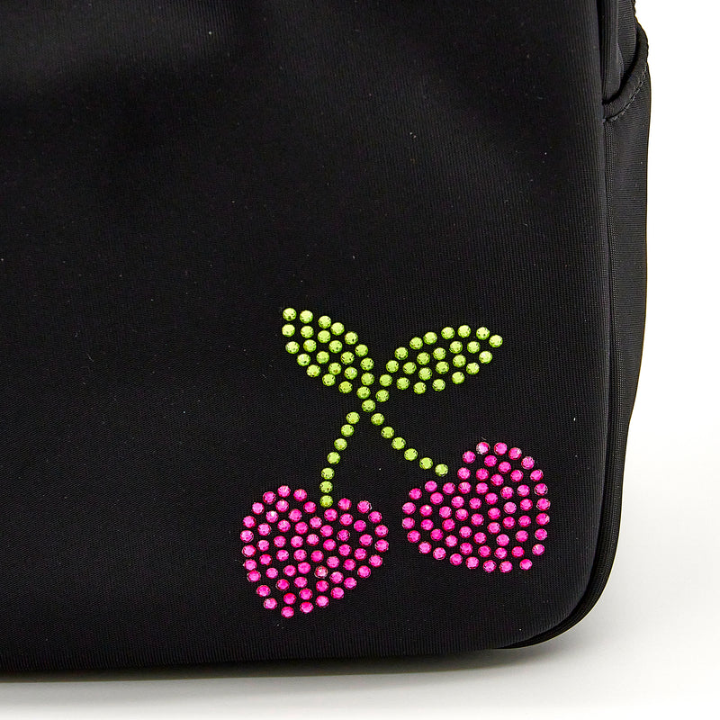 Rhinestone Cherry – Carry-All Rectangle Pouch (BLACK)
