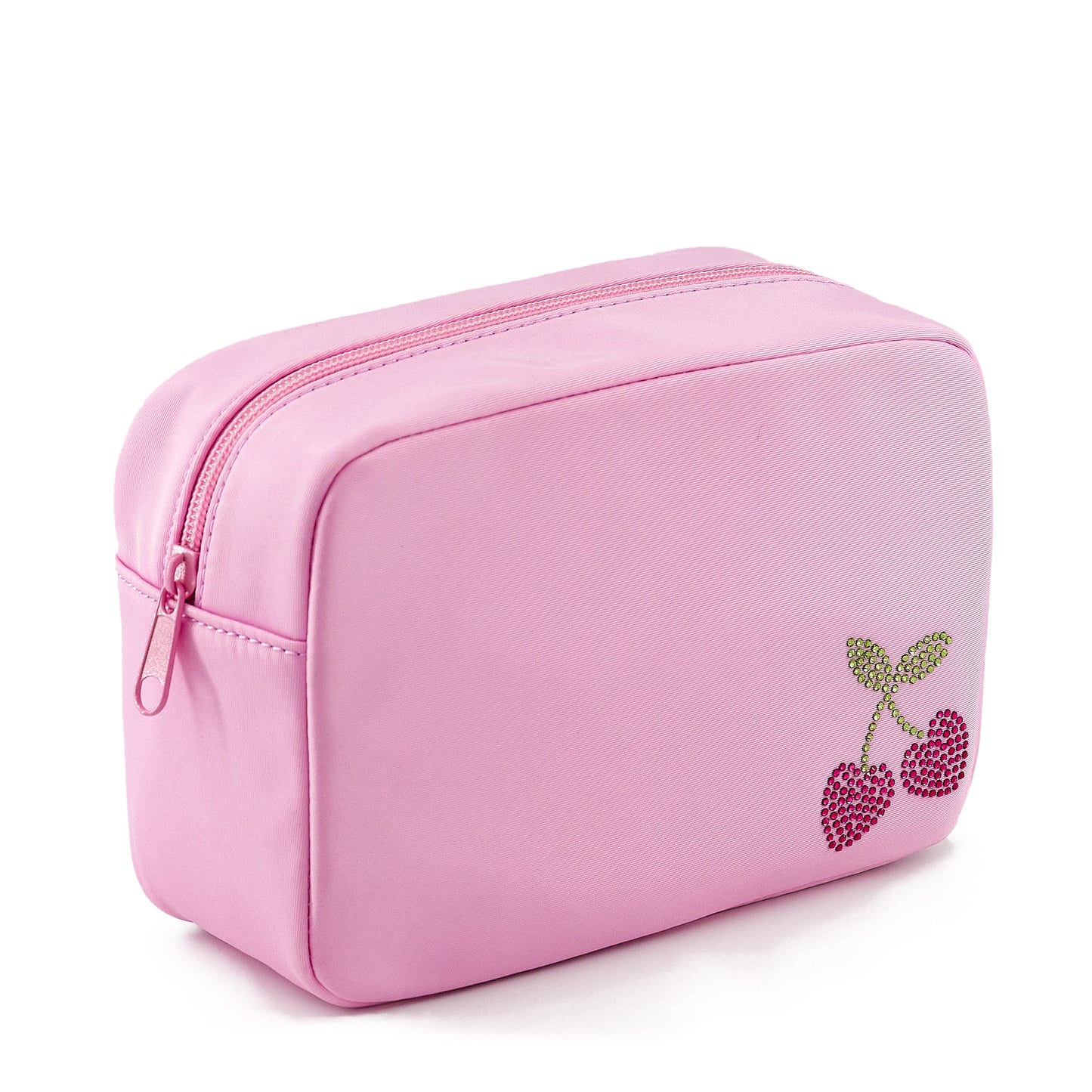 Rhinestone Cherry – Carry-All Rectangle Pouch (PINK)