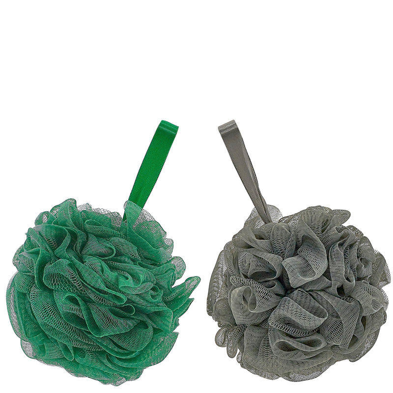 MESH SPONGES 2 PK (GREEN / CHARCOAL)