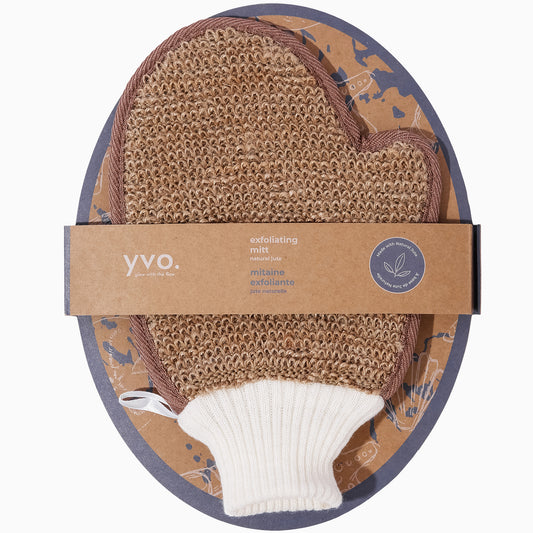 NATURAL JUTE FIBERS EXFOLIATING BODY MITT