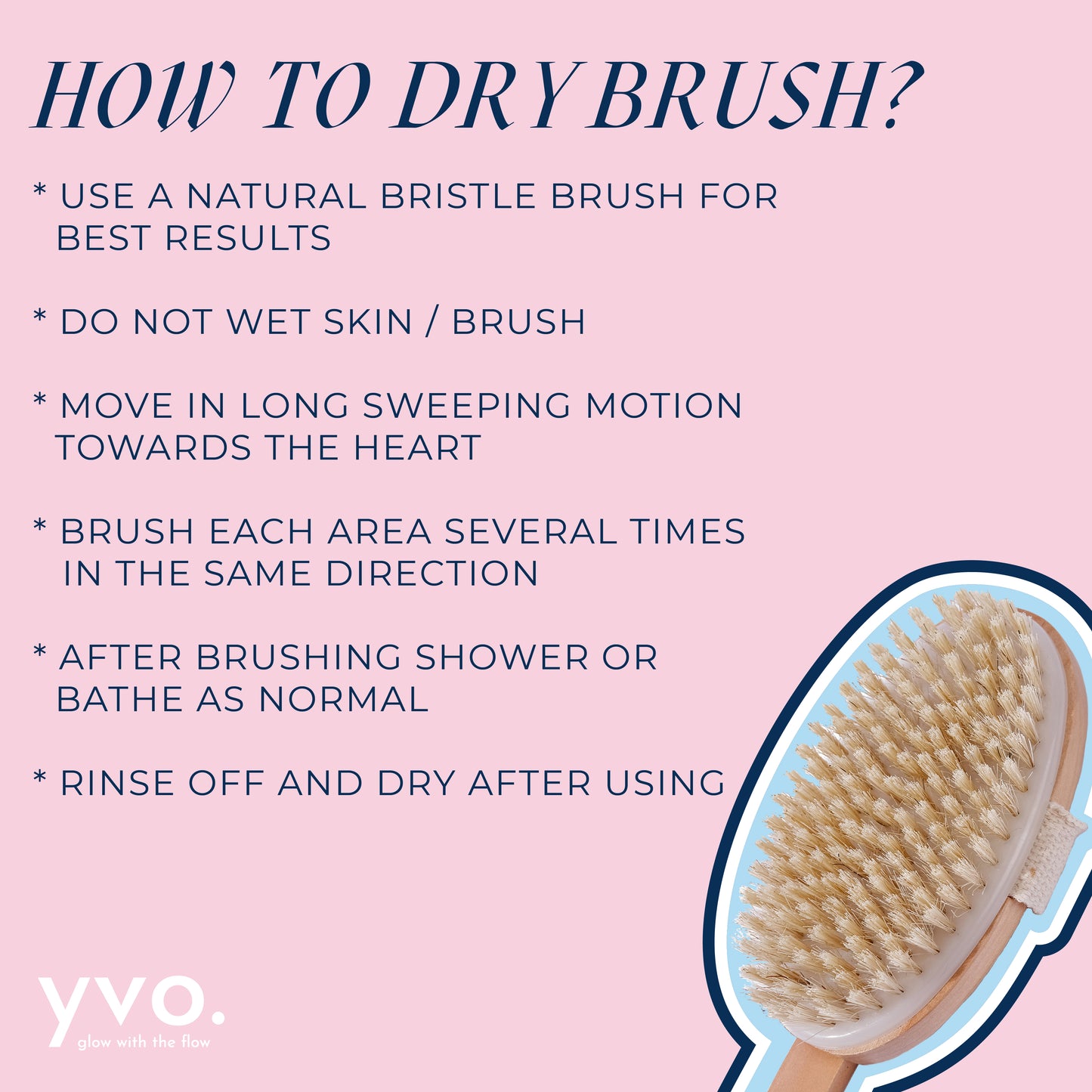 LONG HANDLE EXFOLIATING DRY BRUSH