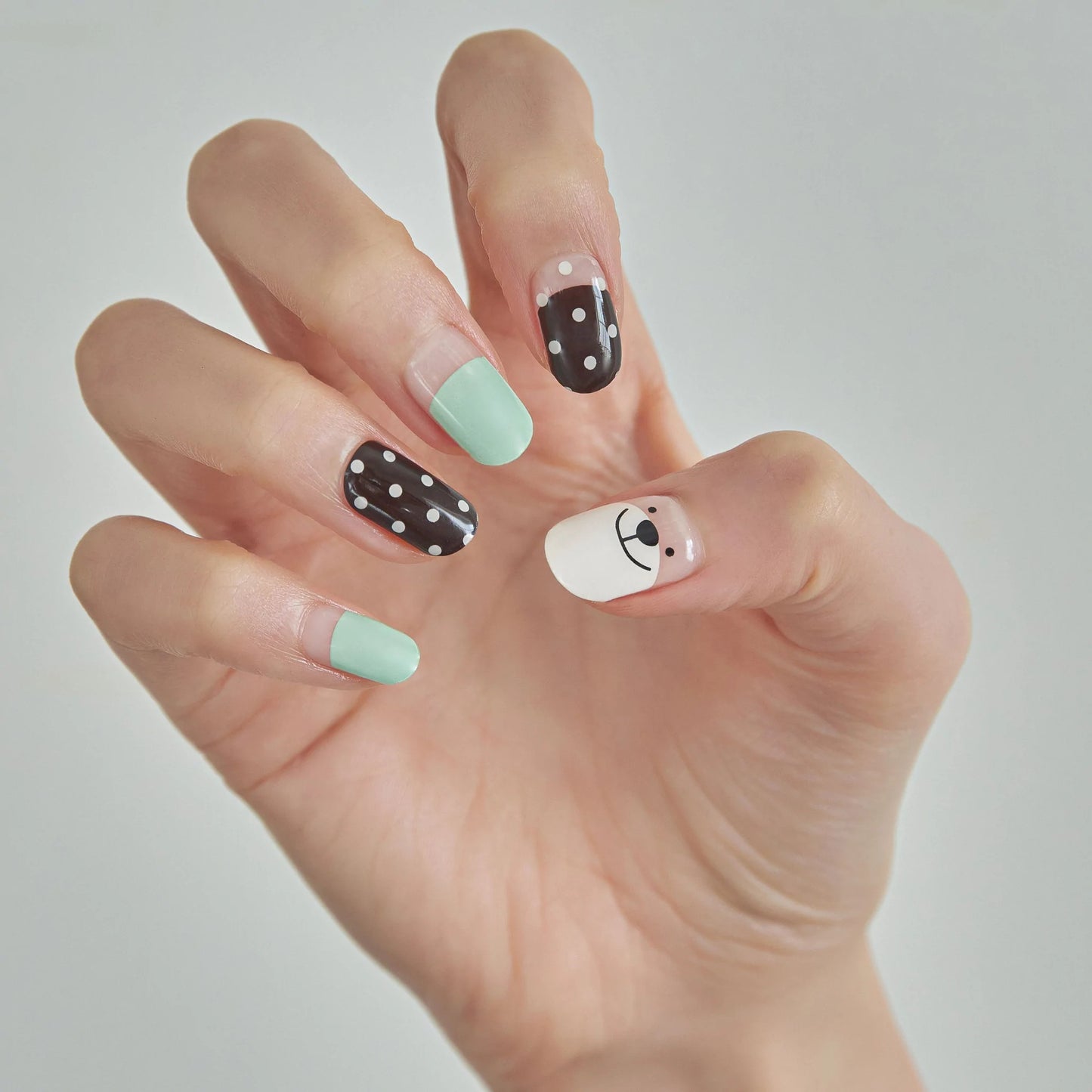 SWEET CHOCO BEAR Nail Stickers