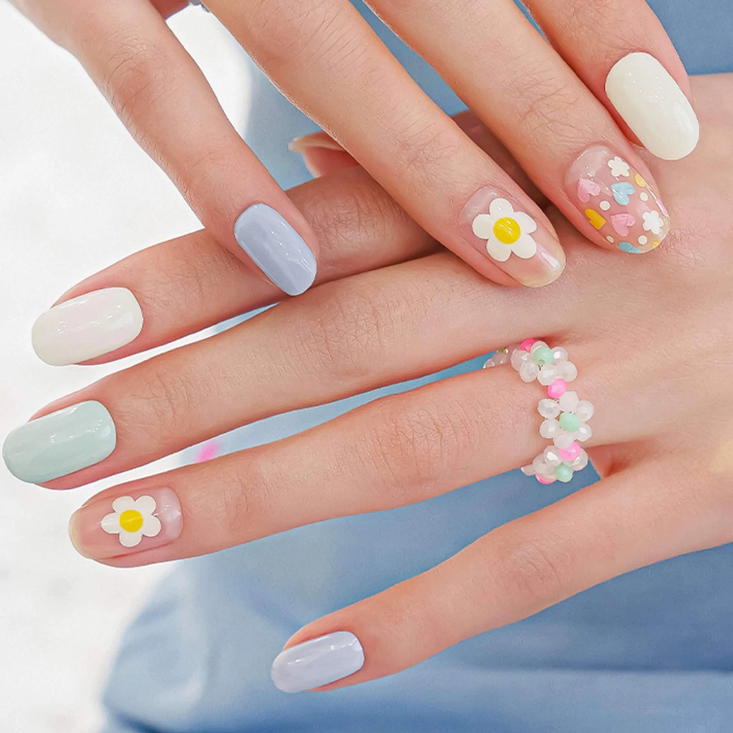 EGG FLOWER Nail Stickers