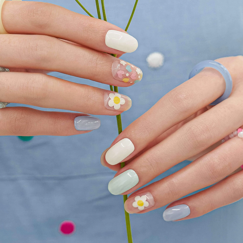 EGG FLOWER Nail Stickers