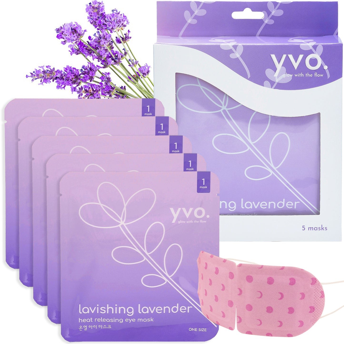 Lavishing Lavender Heat Releasing Eye Mask