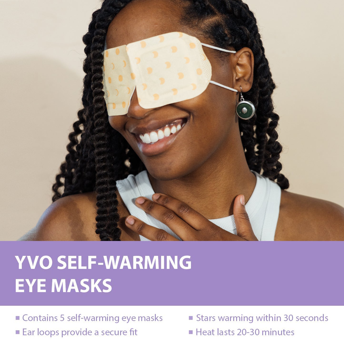 Lavishing Lavender Heat Releasing Eye Mask