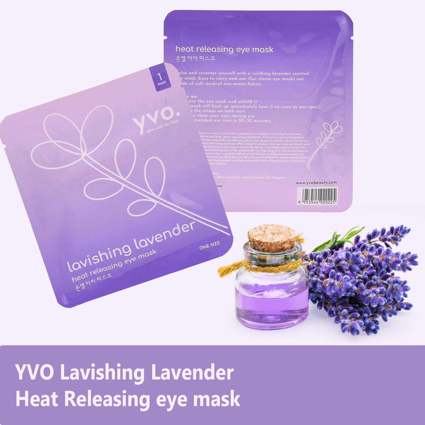 Lavishing Lavender Heat Releasing Eye Mask