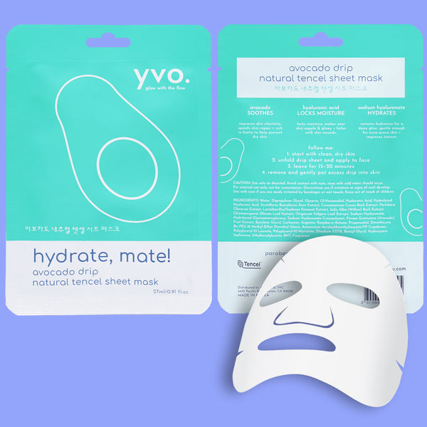 Hydrate, Mate! Avocado Drip Sheet Mask